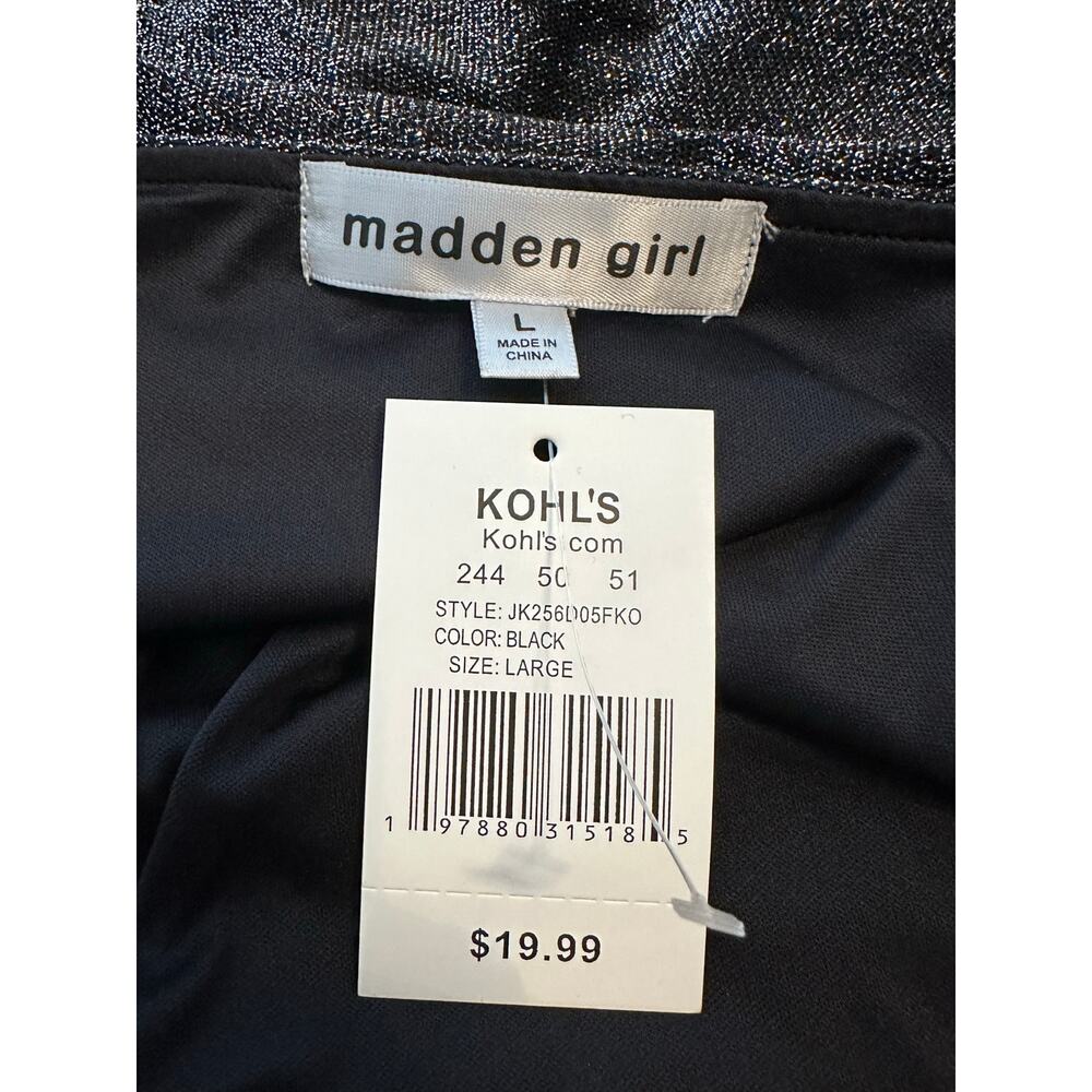 NWT Size L Madden Girl Sparkly Tube Top - Picture 3 of 4